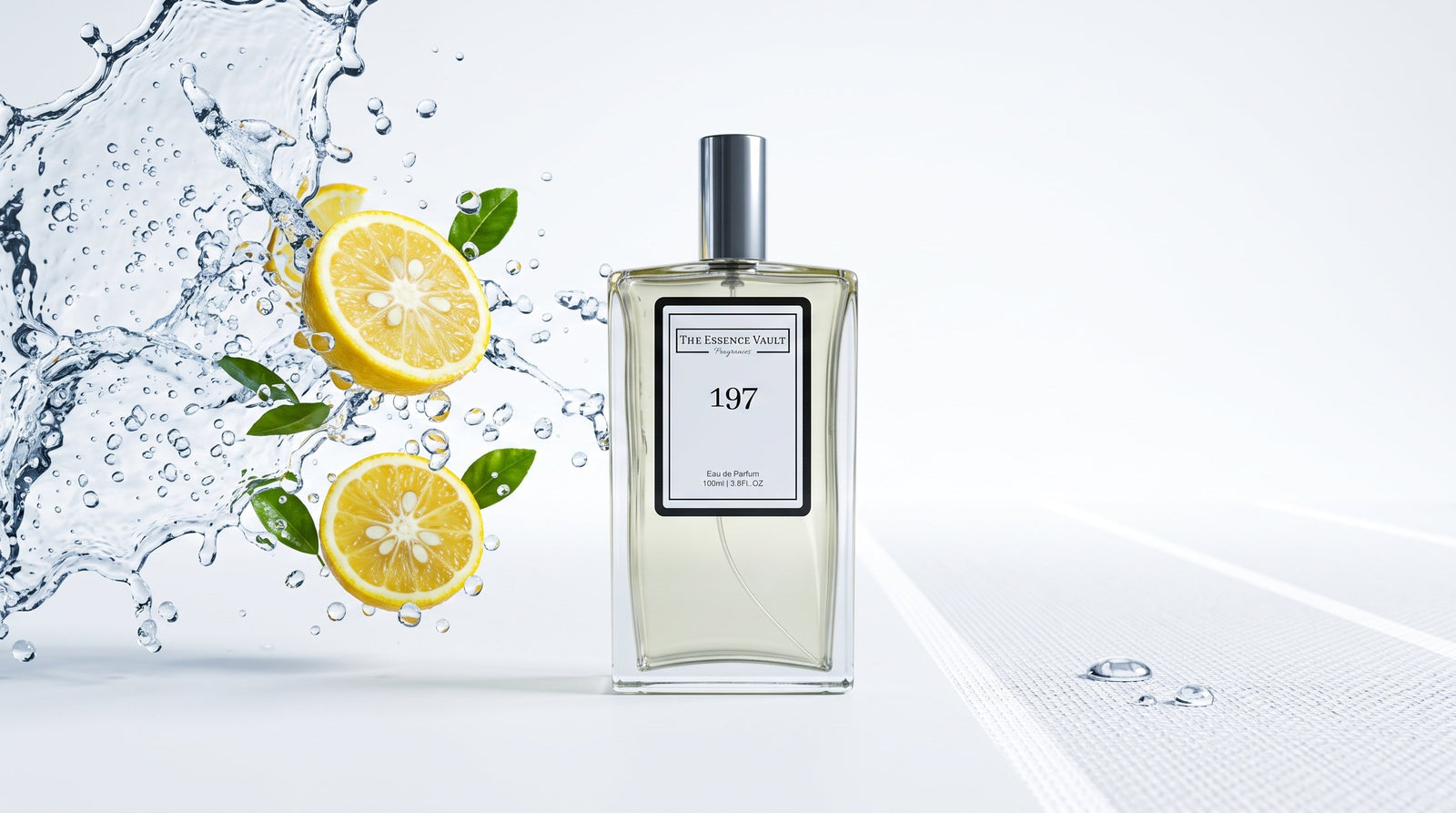 TEV fresh fragrance bottle minimal white - best perfumes for the gym