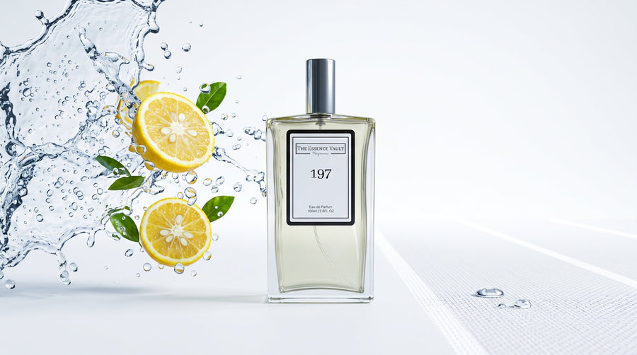 TEV fresh fragrance bottle minimal white - best perfumes for the gym