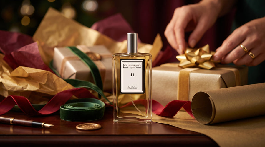 TEV perfume bottle gift guide banner