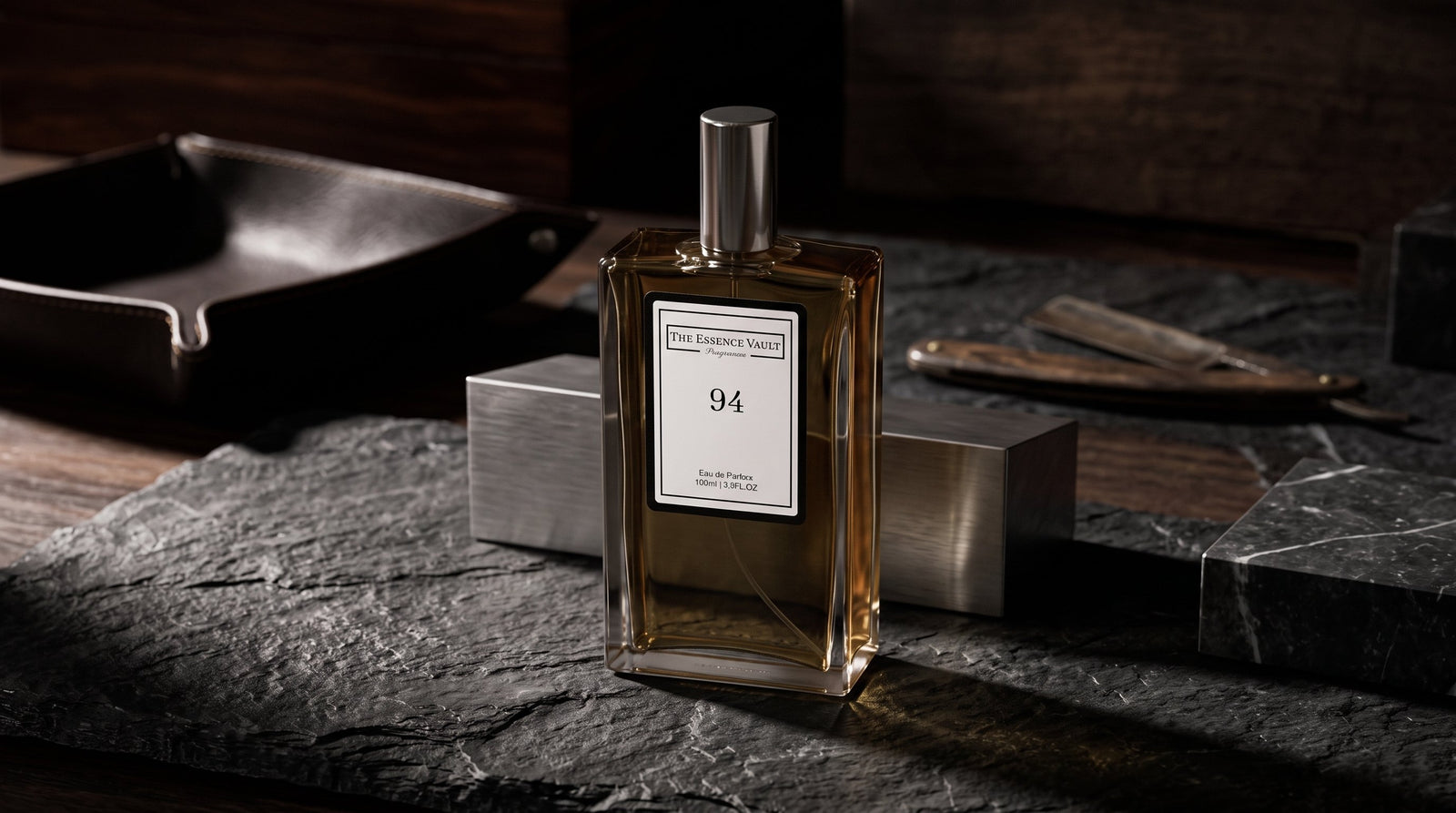 TEV men's fragrance bottle on stone - complete men's fragrance guide