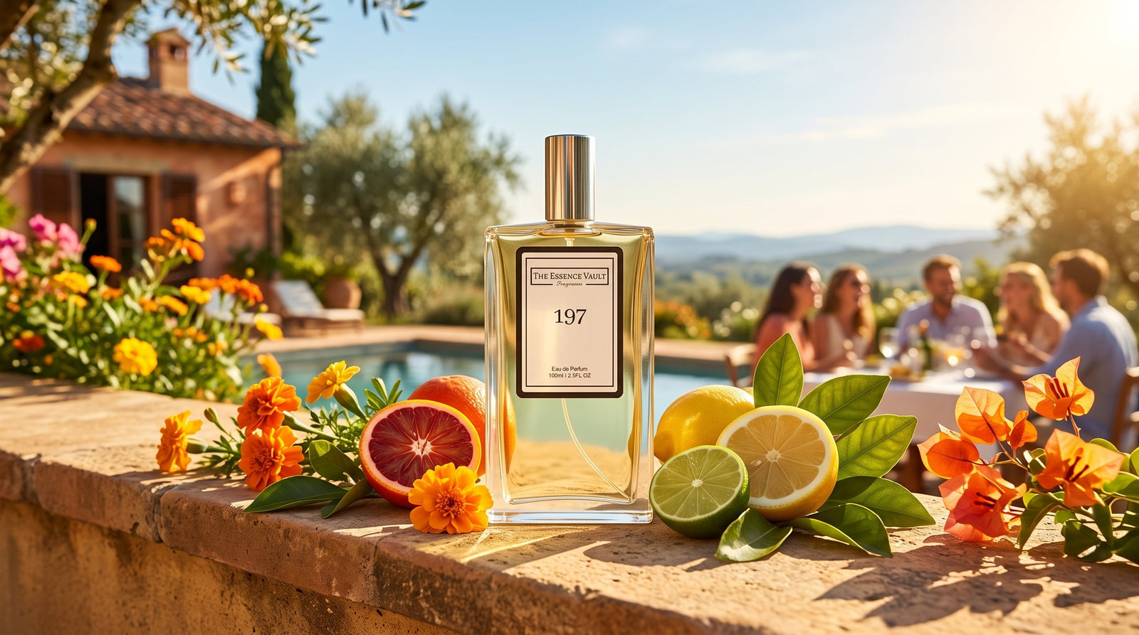 TEV fragrance bottle golden summer light - summer fragrance edit