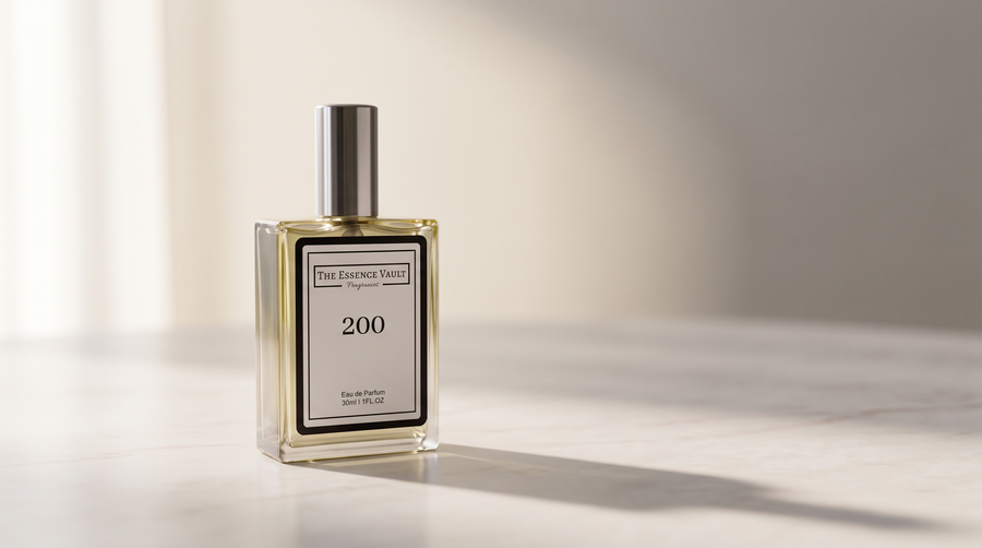 Two fragrance bottles on a marble surface representing EDP and EDT concentrations