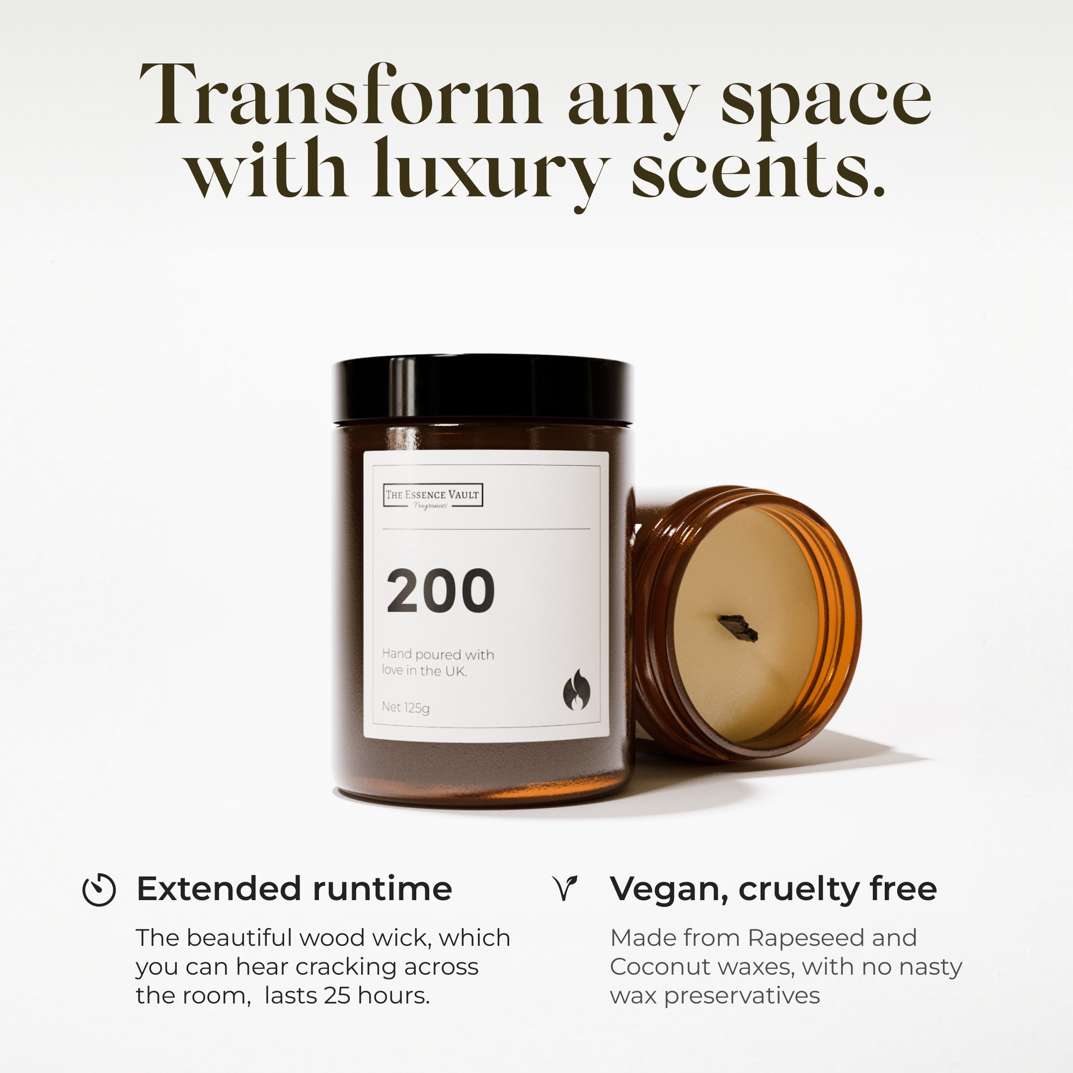 Pumpkin Spice | Original Luxury 25 Hour Candle · The Essence Vault