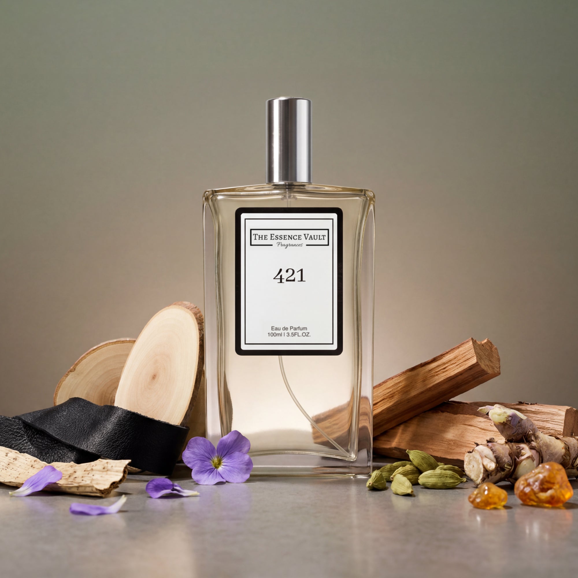 Inspired By Santal 33 - 421 | Premium Perfume · The Essence Vault